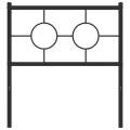 Tête de lit métal noir 75 cm