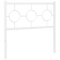 Tête de lit métal blanc 90 cm