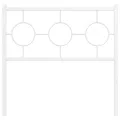 Tête de lit métal blanc 90 cm