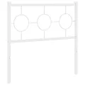 Tête de lit métal blanc 90 cm