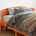 Tête de lit cire marron 160 cm bois massif de pin