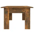 Table basse Chêne fumé 100x60x42 cm Bois d'ingénierie