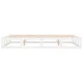 Cadre de lit Blanc 135x190 cm Double Bois massif