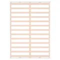 Cadre de lit Blanc 135x190 cm Double Bois massif