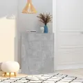 Armoire à chaussures Gris béton 60x35x84 cm Aggloméré