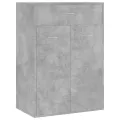 Armoire à chaussures Gris béton 60x35x84 cm Aggloméré
