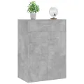 Armoire à chaussures Gris béton 60x35x84 cm Aggloméré