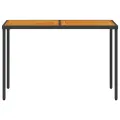 Table de jardin avec dessus en bois d'acacia noir 115x54x74 cm