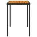 Table de jardin avec dessus en bois d'acacia noir 115x54x74 cm