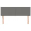 Têtes de lit 2 pcs Gris foncé 72x5x78/88 cm Tissu