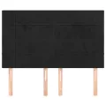 Têtes de lit 4 pcs Noir 72x5x78/88 cm Velours