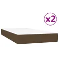 cadre de lit avec matelas Marron foncé 200x200 cm