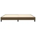 cadre de lit Marron foncé 200x200 cm Tissu