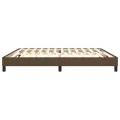 cadre de lit Marron foncé 200x200 cm Tissu