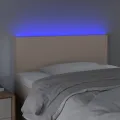 Tête de lit à LED Cappuccino 100x5x78/88 cm Similicuir