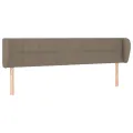 Tête de lit avec oreilles Taupe 203x23x78/88 cm Tissu
