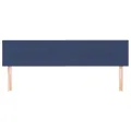 Têtes de lit 2 pcs Bleu 100x5x78/88 cm Tissu