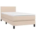 cadre de lit matelas et LED Cappuccino 80x200cm
