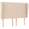 Tête de lit avec oreilles Cappuccino 147x23x118/128 cm