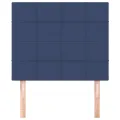 Têtes de lit 2 pcs Bleu 100x5x78/88 cm Tissu