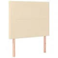 Têtes de lit 2 pcs Crème 80x5x78/88 cm Tissu