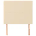 Têtes de lit 2 pcs Crème 80x5x78/88 cm Tissu