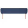 Tête de lit avec oreilles Bleu 203x23x78/88 cm Tissu