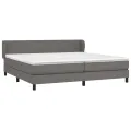 cadre de lit avec matelas Gris 200x200 cm Similicuir