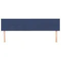 Têtes de lit 2 pcs Bleu 90x5x78/88 cm Tissu