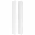 Tête de lit avec oreilles Blanc 163x16x118/128 cm Similicuir