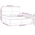 cadre de lit avec matelas Blanc 160x200cm Similicuir