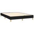 cadre de lit avec matelas Noir 140x200 cm Tissu