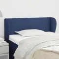 Tête de lit avec oreilles Bleu 93x23x78/88 cm Tissu