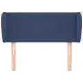 Tête de lit avec oreilles Bleu 93x23x78/88 cm Tissu