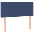 cadre de lit avec matelas Bleu 90x200 cm Tissu