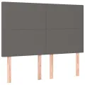 cadre de lit avec matelas Gris 140x190 cm Similicuir