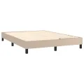 cadre de lit avec matelas LED Cappuccino 140x190 cm