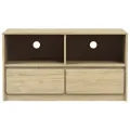 Meuble TV SAUDA chêne 99x43x55 cm bois de pin massif