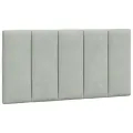 Cadre de lit avec lumières LED gris clair 100x200 cm velours