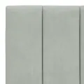 Cadre de lit avec lumières LED gris clair 100x200 cm velours