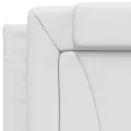 Cadre de lit avec lumières LED blanc 90x190 cm similicuir