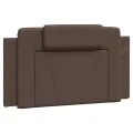 Cadre de lit avec tête de lit Marron 100x200 cm Similicuir