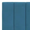 Cadre de lit avec lumières LED bleu 90x200 cm velours