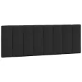 Cadre de lit avec lumières LED noir 140x190 cm velours
