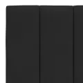Cadre de lit avec lumières LED noir 140x190 cm velours