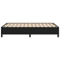 Cadre de lit noir 120x190 cm tissu