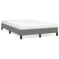 Cadre de lit gris foncé 120x190 cm tissu