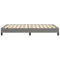 Cadre de lit gris foncé 120x190 cm tissu