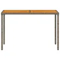 Table de jardin avec dessus en bois d'acacia gris 115x54x74 cm