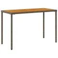 Table de jardin avec dessus en bois d'acacia gris 115x54x74 cm